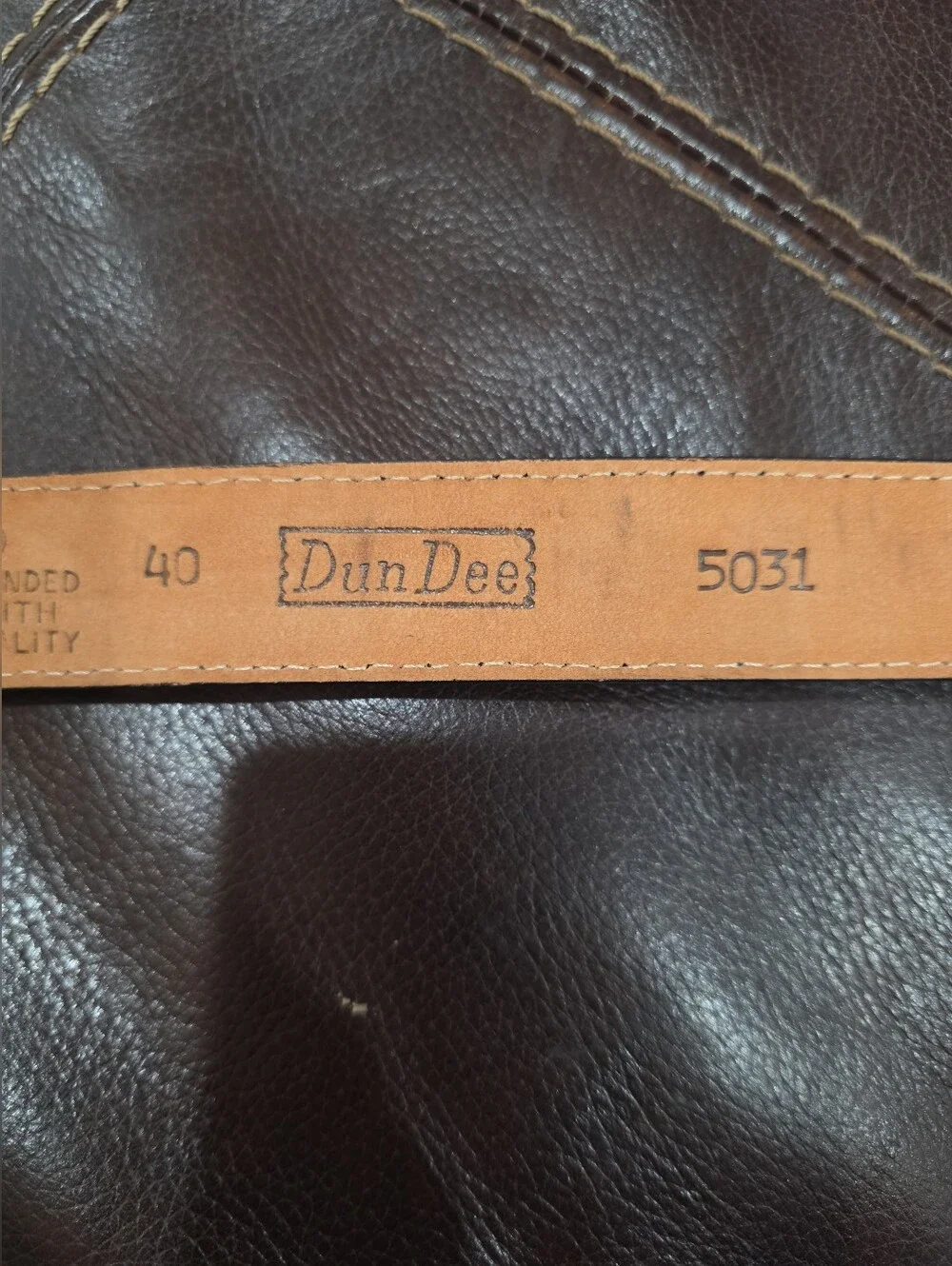 Men's Leather Belt Dundee Python Black Size 40 Snakeskin Western Preppy Casual